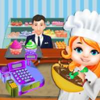 Bakery memasak & simulator kasir: donat cupcake