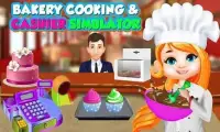 Bakery memasak & simulator kasir: donat cupcake Screen Shot 1