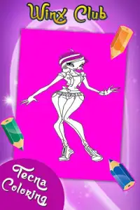 Fairy Winx Coloring Game Screen Shot 1