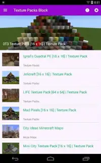 Texture Packs for Minecraft PE Screen Shot 0