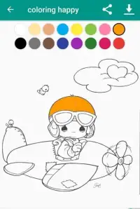 coloring happy Screen Shot 0