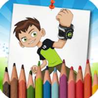 Ben Omnitrix 10 Coloring Pages games