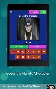 Guess the Naruto Character Screen Shot 9