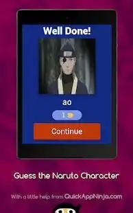 Guess the Naruto Character Screen Shot 3