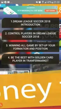 Guide Dream League Soccer 18 - Full Money Screen Shot 1