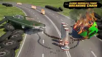 Chained Cars Highway Drift Challenge 3D Screen Shot 1