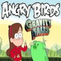 Angry birds falls down