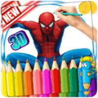The Amazing Spider Hero Coloring Book for fans