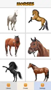 Horses Color by Number - Pixel Art Game Screen Shot 0