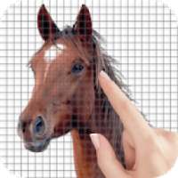 Horses Color by Number - Pixel Art Game