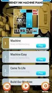 Bendy Ink Machine Easy PIano Game Screen Shot 5