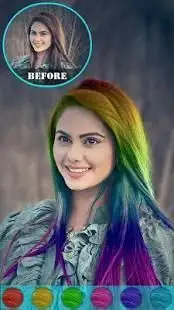 Hair Color Changer Photo Booth Screen Shot 14