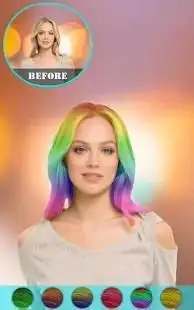 Hair Color Changer Photo Booth Screen Shot 5