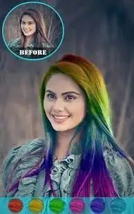Hair Color Changer Photo Booth Screen Shot 9
