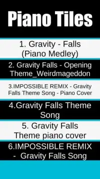 Gravity Falls Piano Tiles Screen Shot 0