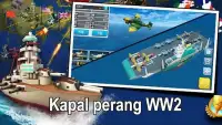 Kapal perang 3D kerajinan：Perang Dunia Kerajaan Screen Shot 10