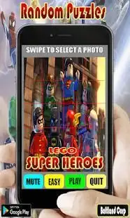Random Lego SUPER HEROES Puzzles Screen Shot 0