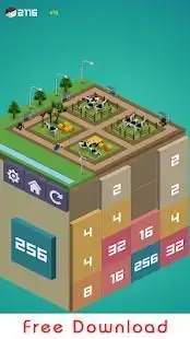 City 2048 - Build Town Puzzle Screen Shot 0