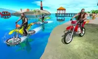 Water Surfer Beach Bike Race Games * Screen Shot 3