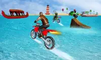 Water Surfer Beach Bike Race Games * Screen Shot 0