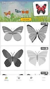 Pixel Art - Coloring Butterfly Screen Shot 6