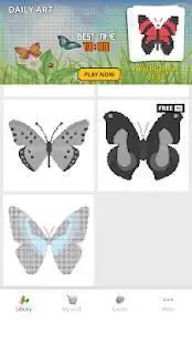 Pixel Art - Coloring Butterfly Screen Shot 3
