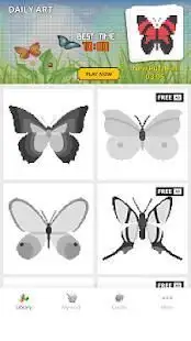 Pixel Art - Coloring Butterfly Screen Shot 5