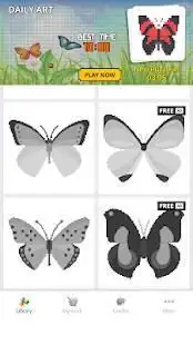 Pixel Art - Coloring Butterfly Screen Shot 4