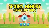 Sport Memory Game for Kids Screen Shot 4