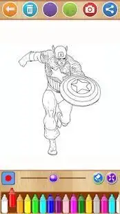 Avengers Hero Coloring Screen Shot 2