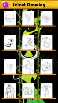 Coloring pages for Ben Alien ultimate 10 Screen Shot 6
