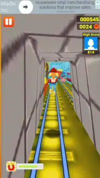 Subway Surf Rail Track Runner Screen Shot 1