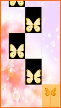 Piano Tiles : Pink Butterfly Piano Tiles Screen Shot 0