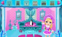 बर्फ राजकुमारी सपना गुड़िया घर: इंटीरियर डिजाइन Screen Shot 9