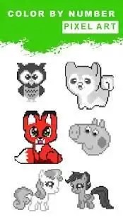 coloring pages -Pixel art : kids - adults Screen Shot 1