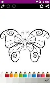 Butterfly Coloring Screen Shot 0