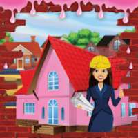 Pink Mega House Construction: Home Builder