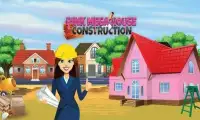 Pink Mega House Construction: Home Builder Screen Shot 1