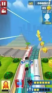 Subway Bus & Train Surf Skate Runner Screen Shot 4