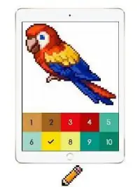 Pixi Color : Pixel Art Coloring Book by number Screen Shot 2