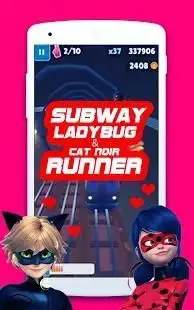 Subway Ladybug And Cat Noir Runner Screen Shot 5