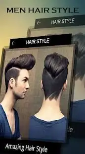 Men hairstyle set my face 2018 Screen Shot 0