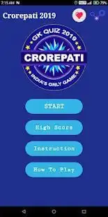 Crorepati Quiz 2018 : Hindi & English Gk Quiz Screen Shot 7