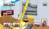 Football Stadium Construction Zone Crane Operator Screen Shot 1