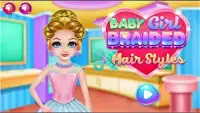 Plaited hairstyles game for little girls Screen Shot 7