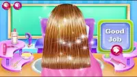 Plaited hairstyles game for little girls Screen Shot 2