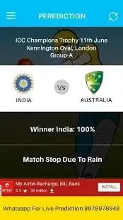 Cricket Prediction Screen Shot 3