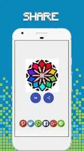 Mandala Pixel Art - Number Coloring Screen Shot 0