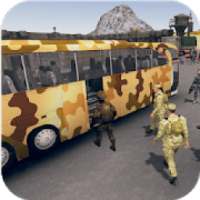 Us army soldiers transport- military bus transport