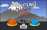 Jumping Ninja Fight : Two Player Game Screen Shot 3